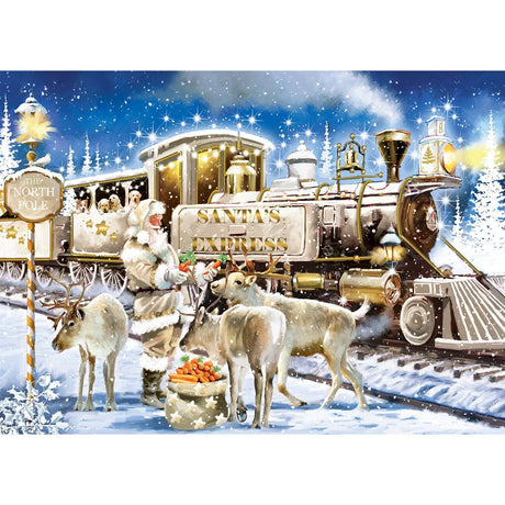 Glitter & Gold - The Gilded Train 1000 Piece Jigsaw Puzzle | Masterpieces Puzzles - Jigsaw Puzzles - The Puzzle Center