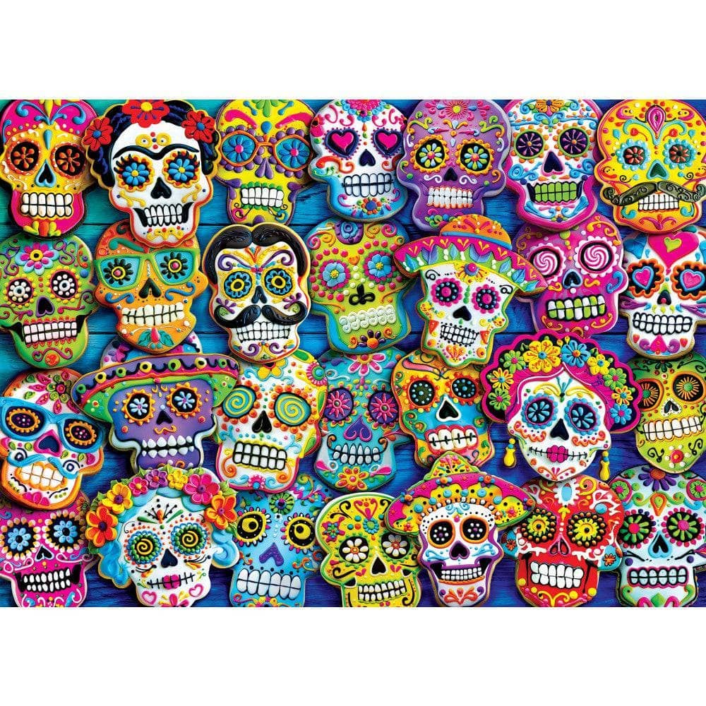 Glow in the Dark - Sugar Skull Cookies 1000 Piece Jigsaw Puzzle | Masterpieces Puzzles - Jigsaw Puzzles - The Puzzle Center