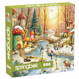 Gnomeland In Winter 500 Piece Jigsaw Puzzle | Springbok Puzzles