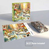 Gnomeland In Winter 500 Piece Jigsaw Puzzle | Springbok Puzzles