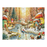 Gnomeland In Winter 500 Piece Jigsaw Puzzle | Springbok Puzzles