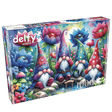 Gnomes Among Flowers 1000 Piece Jigsaw Puzzle by Delfy Puzzles - Delfy - Jigsaw Puzzles - The Puzzle Center