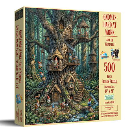 Gnomes Hard At Work 500 Piece Jigsaw Puzzle | SunsOut - Jigsaw Puzzles - The Puzzle Center