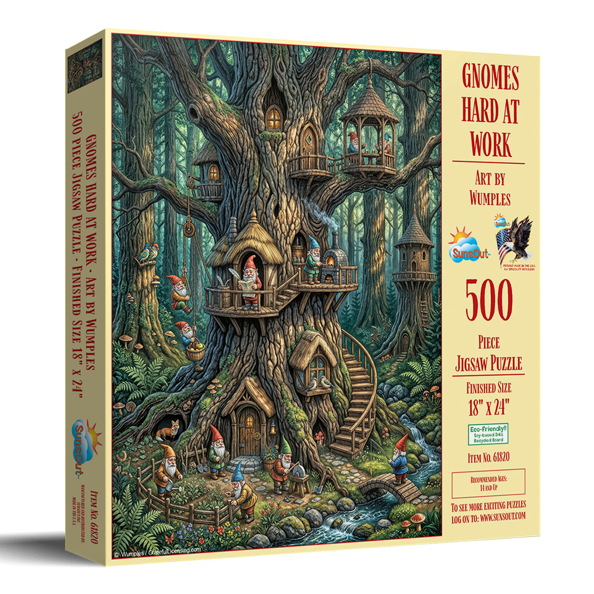 Gnomes Hard At Work 500 Piece Jigsaw Puzzle | SunsOut