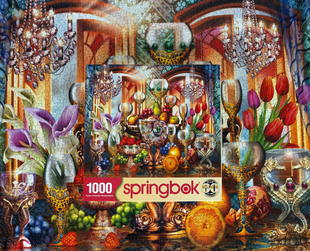 Golden Elegance 1000 Piece Jigsaw Puzzle | Springbok Puzzles - Springbok Puzzles - Jigsaw Puzzles - The Puzzle Center