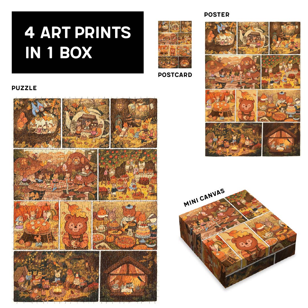 Golden Forest 1000 Piece Jigsaw Puzzle | Soonness - Jigsaw Puzzles - The Puzzle Center