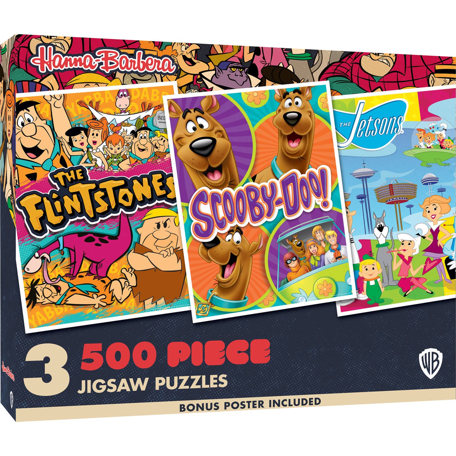 Hanna-Barbera 3-Pack 500-Piece Puzzles by MasterPieces – The