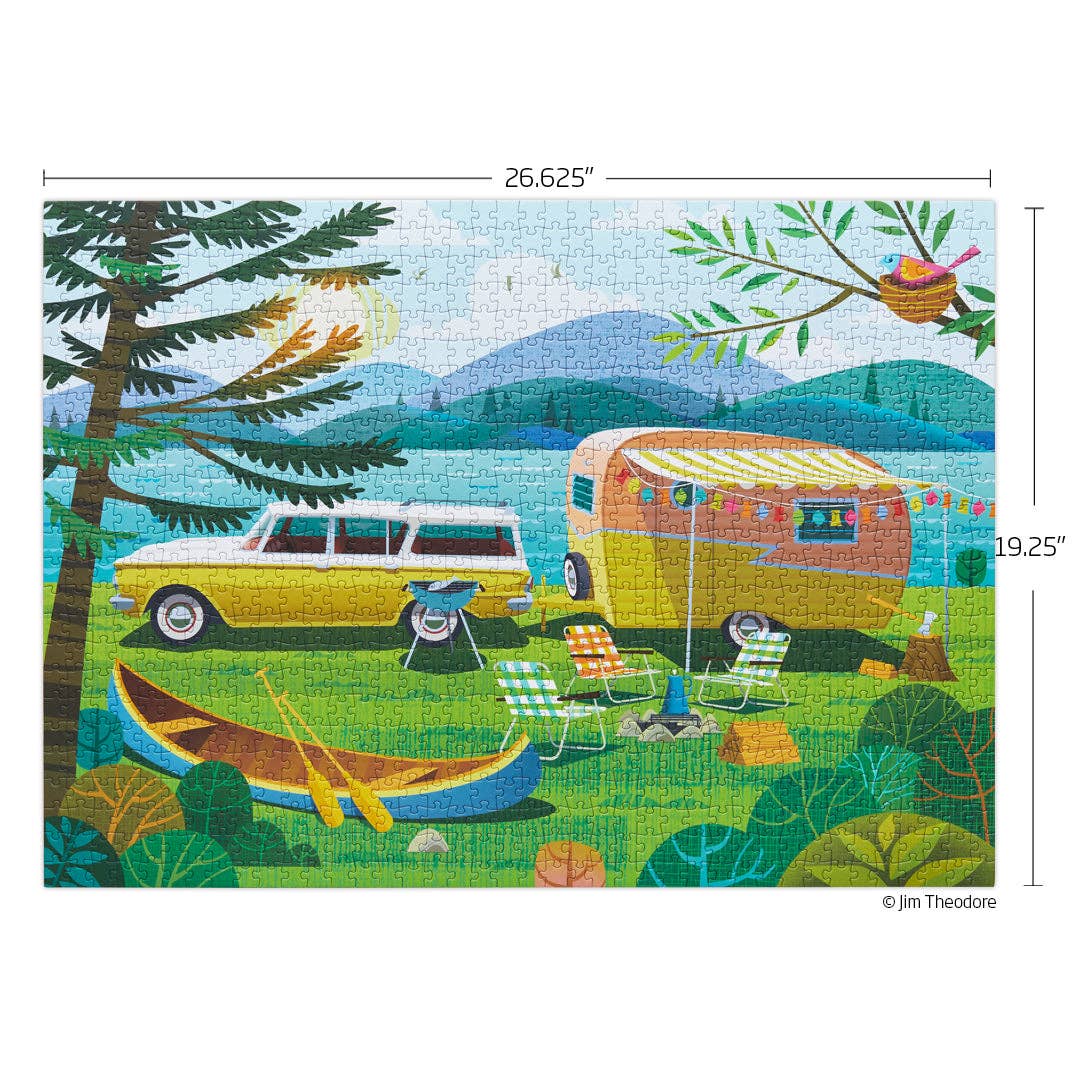 Happy Camper 1000 Piece Jigsaw Puzzle | WerkShoppe - Jigsaw Puzzles - The Puzzle Center