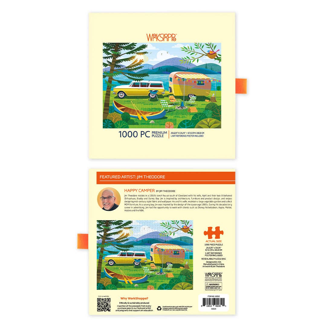 Happy Camper 1000 Piece Jigsaw Puzzle | WerkShoppe - Jigsaw Puzzles - The Puzzle Center