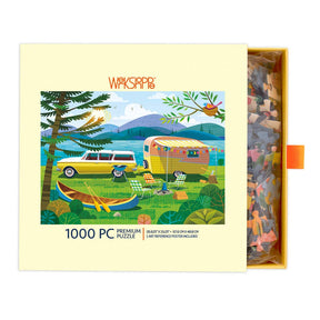 Happy Camper 1000 Piece Jigsaw Puzzle | WerkShoppe - Jigsaw Puzzles - The Puzzle Center