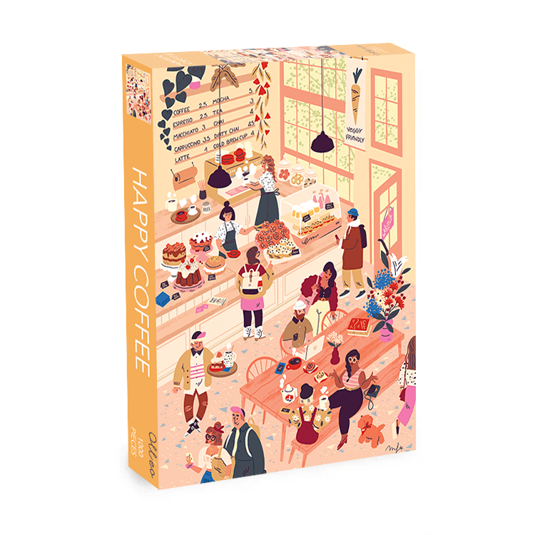 Happy Coffee 1000 Piece Jigsaw Puzzle | Olleo Puzzles - Jigsaw Puzzles - The Puzzle Center