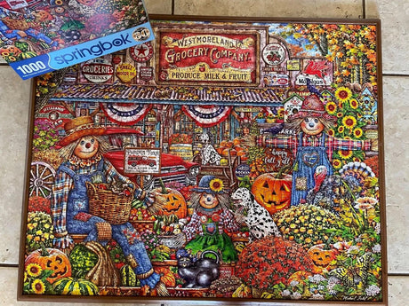 Happy Fall Y'all 1000 Piece Jigsaw Puzzle | Springbok Puzzles - Springbok Puzzles - Jigsaw Puzzles - The Puzzle Center