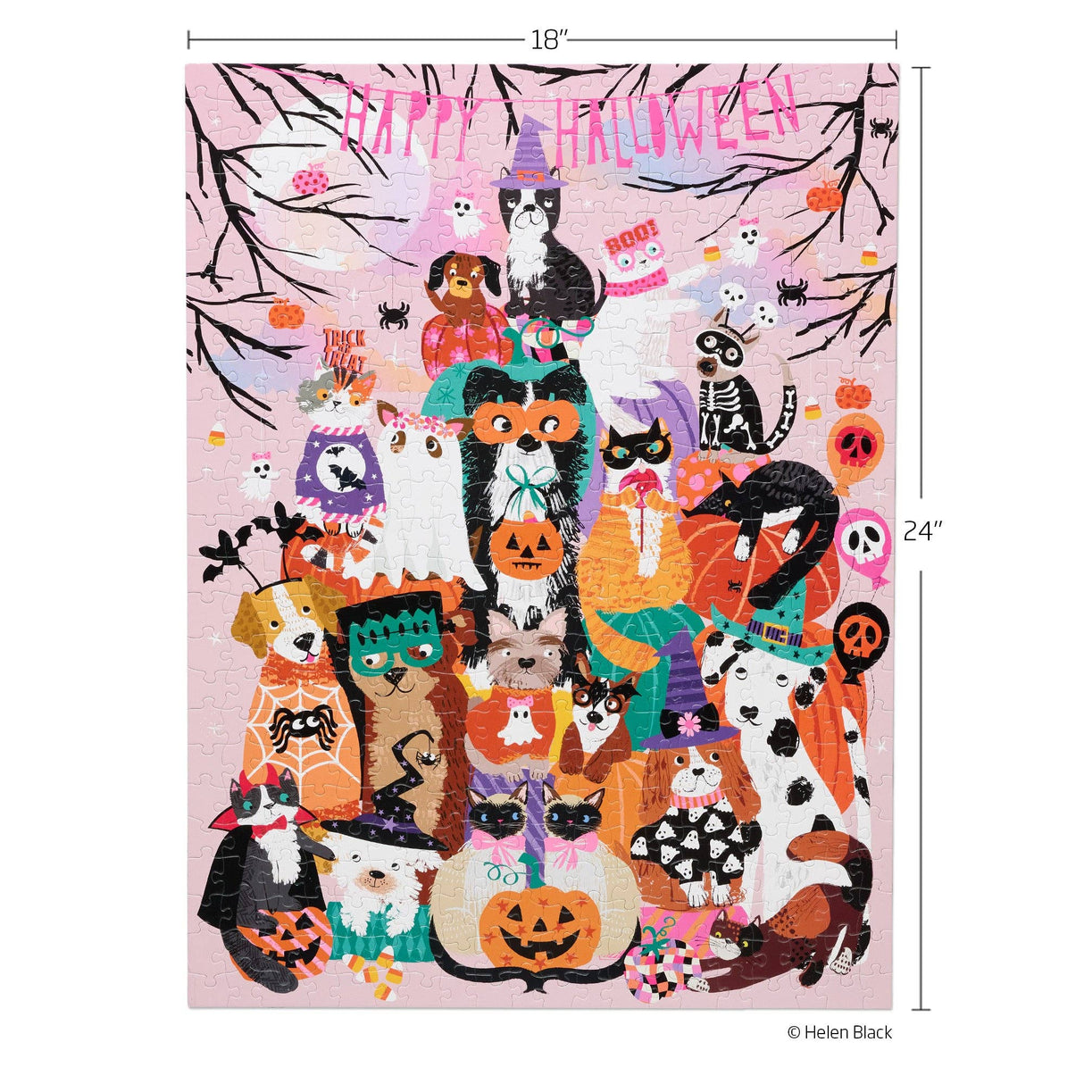 Happy Halloween 500 Piece Jigsaw Puzzle | WerkShoppe - Jigsaw Puzzle - The Puzzle Center