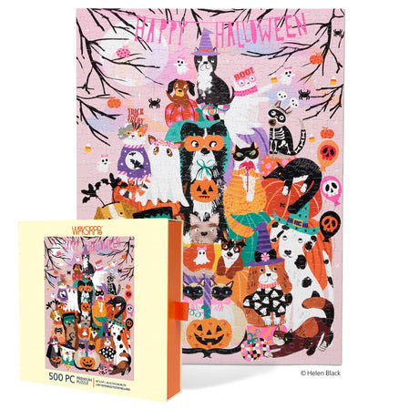 Happy Halloween 500 Piece Jigsaw Puzzle | WerkShoppe - Jigsaw Puzzle - The Puzzle Center