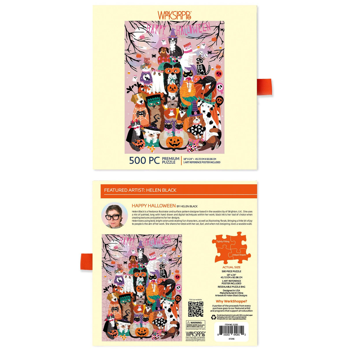 Happy Halloween 500 Piece Jigsaw Puzzle | WerkShoppe - Jigsaw Puzzle - The Puzzle Center