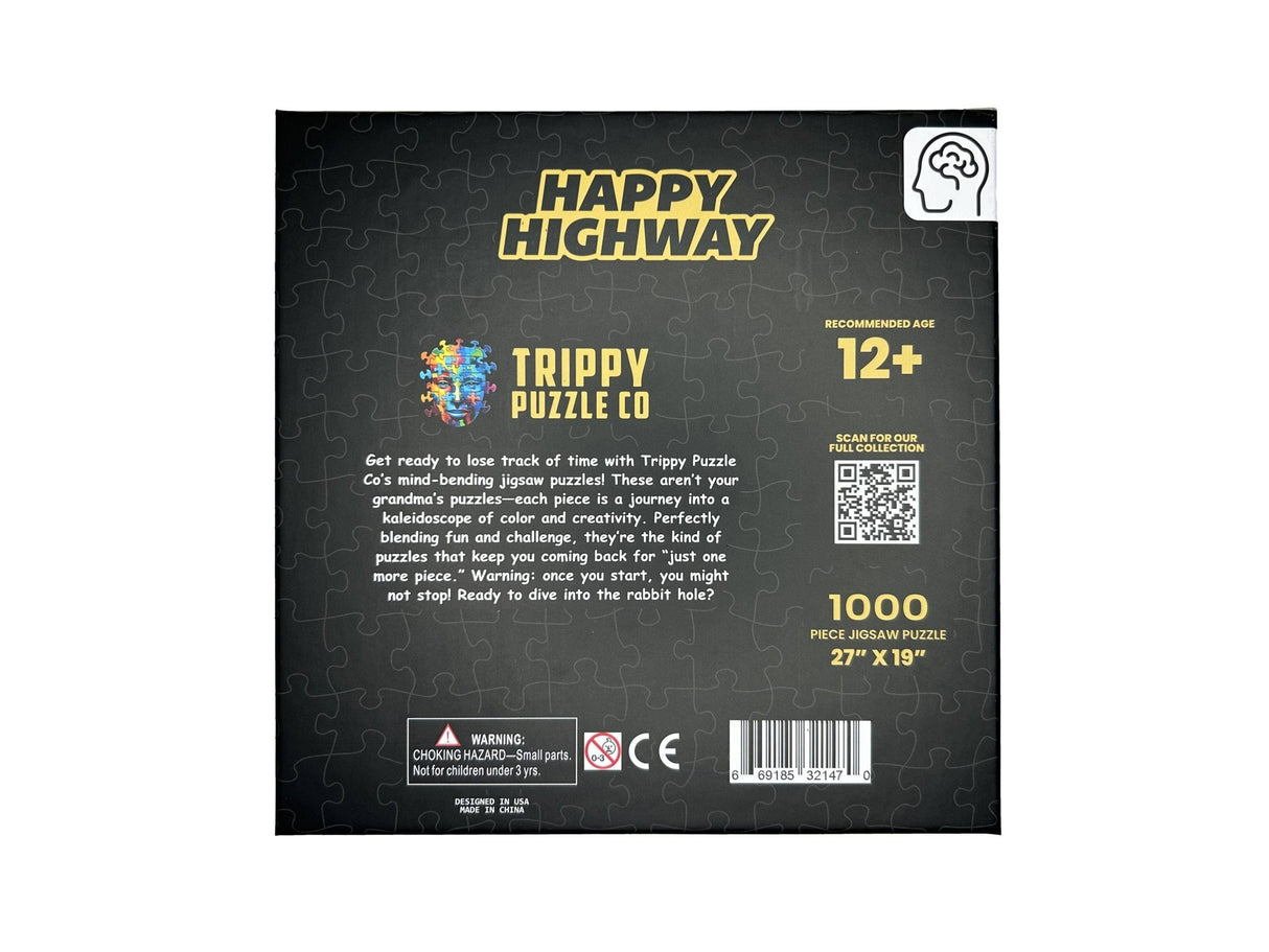 Happy Highway 1000 Piece Jigsaw Puzzle | Trippy Puzzle Co - Jigsaw Puzzles - The Puzzle Center