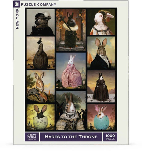 Hares to the Throne 1000 Piece Jigsaw Puzzle | New York Puzzle Company - Jigsaw Puzzles - The Puzzle Center
