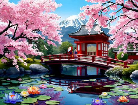 Haru in Japan 1000 Piece Jigsaw Puzzle | Springbok Puzzles - Springbok Puzzles - Jigsaw Puzzles - The Puzzle Center