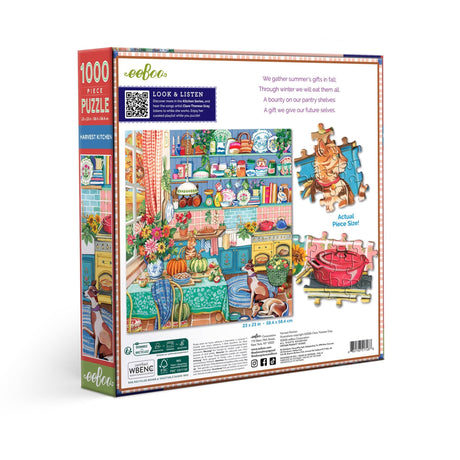 Harvest Kitchen 1000 Piece Jigsaw Puzzle | eeBoo - Jigsaw Puzzles - The Puzzle Center