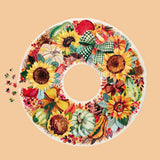 Harvest Wreath 1000 Piece Round Jigsaw Puzzle | WerkShoppe - Jigsaw Puzzle - The Puzzle Center