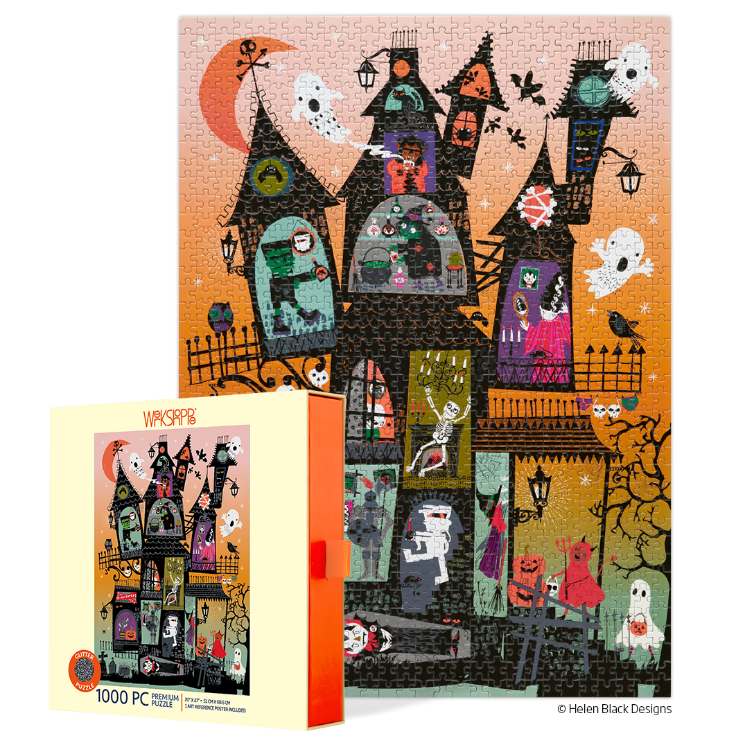 Haunted House 1000 Piece Jigsaw Puzzle | WerkShoppe - Jigsaw Puzzle - The Puzzle Center