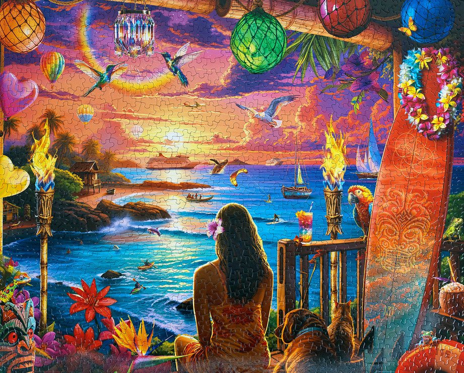 Hawaiian Oasis 1000 Piece Jigsaw Puzzle by Springbok Puzzles - Springbok Puzzles - Jigsaw Puzzles - The Puzzle Center