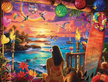 Hawaiian Oasis 1000 Piece Jigsaw Puzzle by Springbok Puzzles - Springbok Puzzles - Jigsaw Puzzles - The Puzzle Center