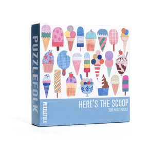 Here's the Scoop Jigsaw Puzzle - 500 Piece Ice Cream Puzzle by Puzzlefolk - Puzzlefolk - Jigsaw Puzzles - The Puzzle Center - 