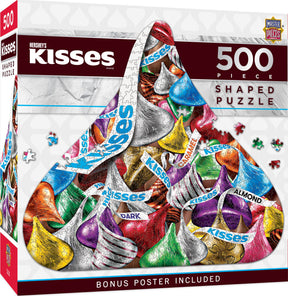 Hershey's Kisses 500 Piece Shaped Puzzle by MasterPieces Puzzles - Masterpieces Puzzles - Jigsaw Puzzles - The Puzzle Center - 
