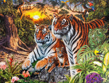 Hidden Tigers 400 Piece Jigsaw Puzzle by Springbok Puzzles - Springbok Puzzles - Jigsaw Puzzles - The Puzzle Center