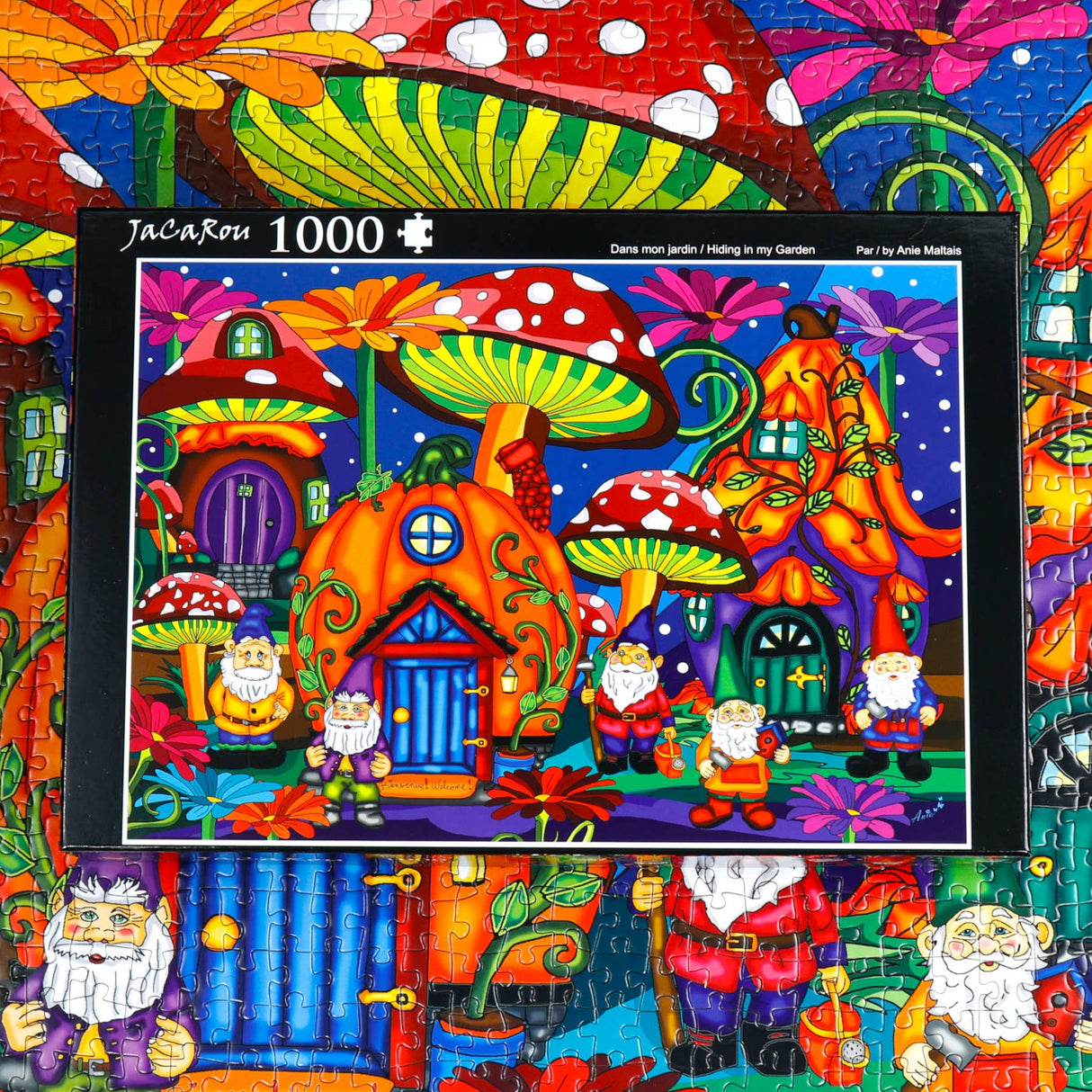 Hiding in My Garden 1000 Piece Jigsaw Puzzle by JaCaRou Puzzles - JaCaRou Puzzles Inc. - Jigsaw Puzzles - The Puzzle Center - 