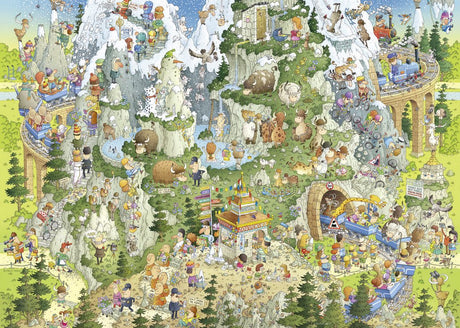 Himalayan Habitat Funky Zoo 1000 Piece Jigsaw Puzzle | Heye - Jigsaw Puzzles - The Puzzle Center