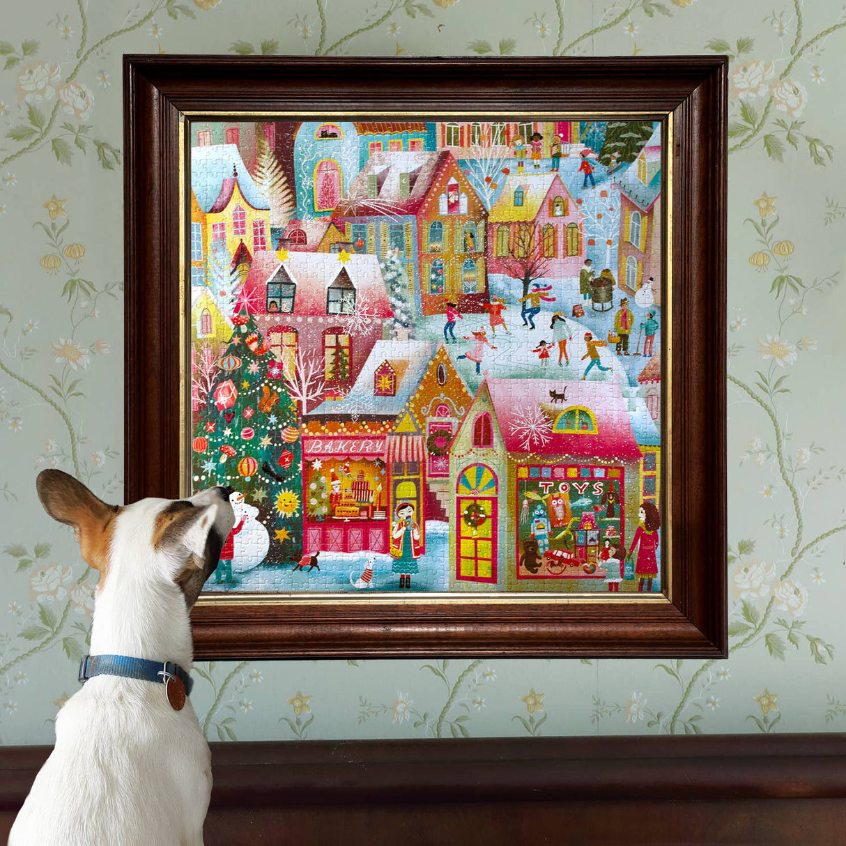 Holiday Village 1000 Piece Jigsaw Puzzle | eeBoo - Jigsaw Puzzles - The Puzzle Center