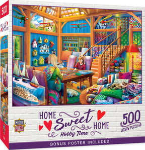 Home Sweet Home - Hobby Time 500 Piece Jigsaw Puzzle | Masterpieces Puzzles - Jigsaw Puzzles - The Puzzle Center