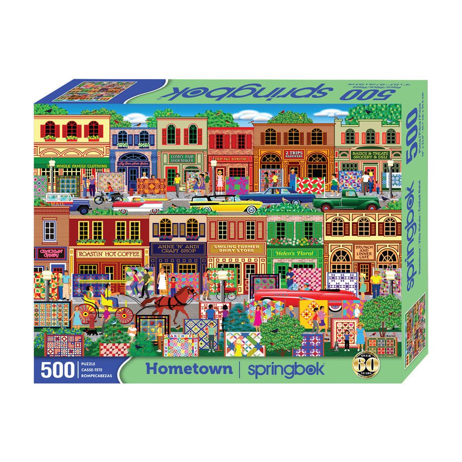 Hometown 500 Piece Jigsaw Puzzle by Springbok Puzzles - Springbok Puzzles - Jigsaw Puzzles - The Puzzle Center