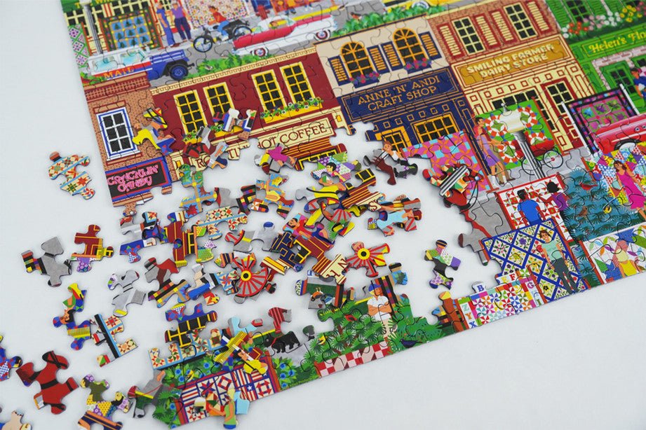 Hometown 500 Piece Jigsaw Puzzle by Springbok Puzzles - Springbok Puzzles - Jigsaw Puzzles - The Puzzle Center