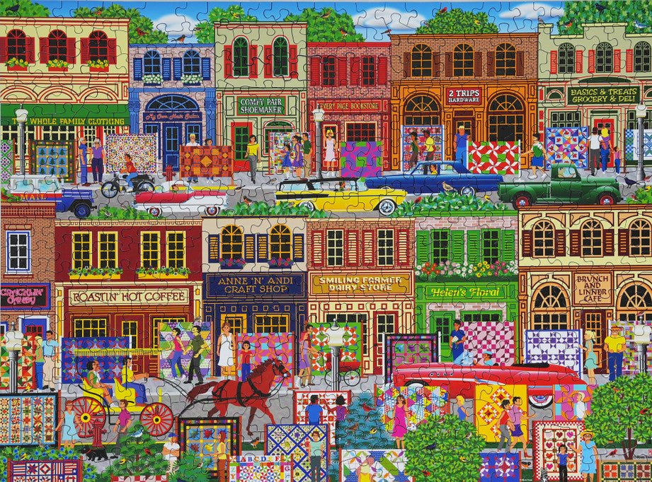 Hometown 500 Piece Jigsaw Puzzle by Springbok Puzzles - Springbok Puzzles - Jigsaw Puzzles - The Puzzle Center