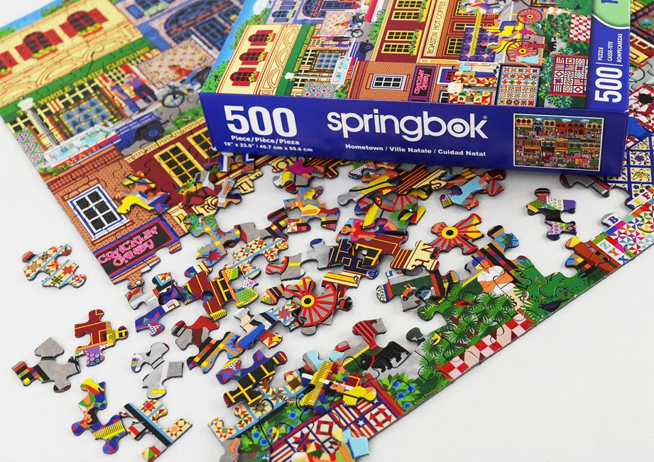 Hometown 500 Piece Jigsaw Puzzle by Springbok Puzzles - Springbok Puzzles - Jigsaw Puzzles - The Puzzle Center