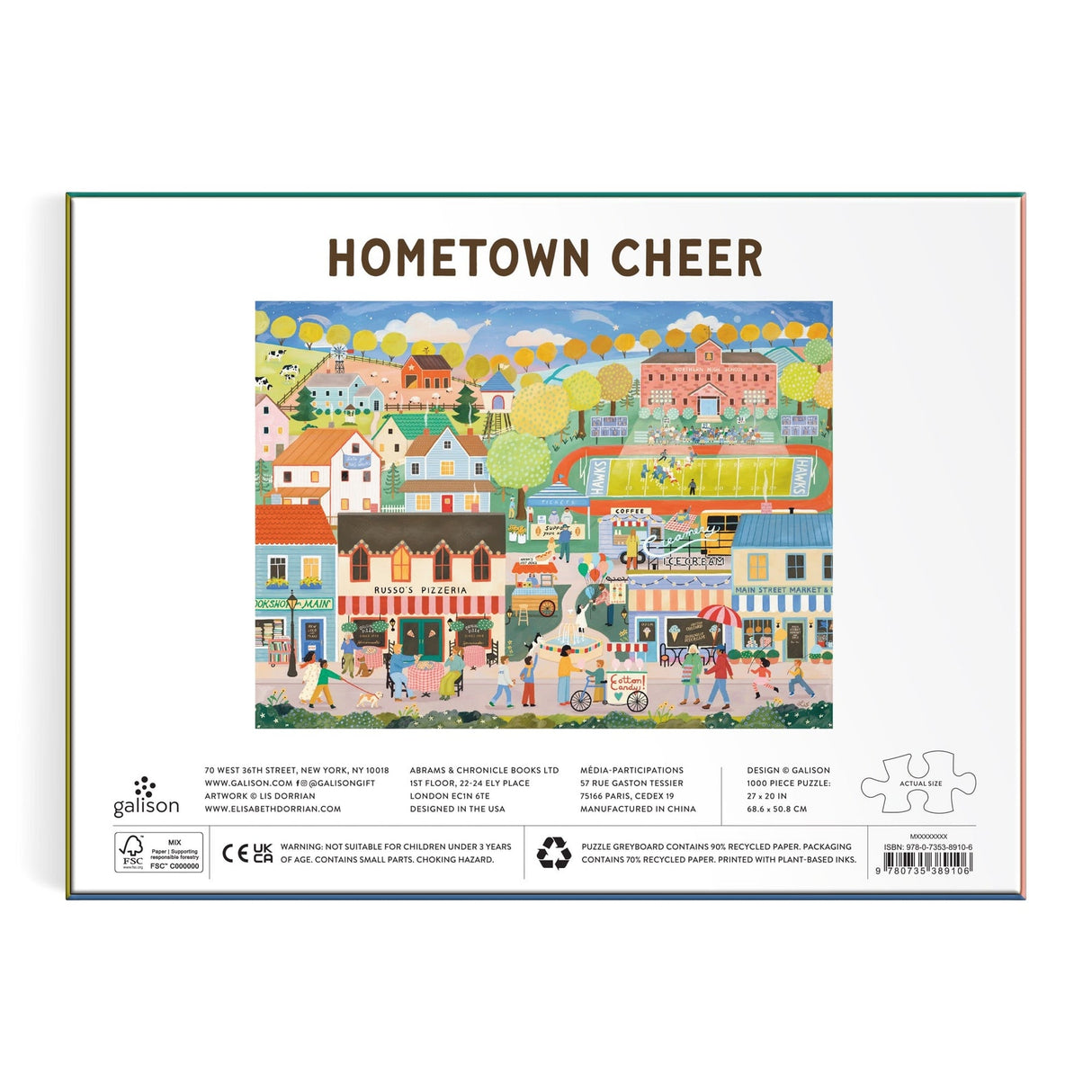 Hometown Cheer 1000 Piece Jigsaw Puzzle | Galison
