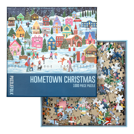 Hometown Christmas 1000 Piece Jigsaw Puzzle | Puzzlefolk - Jigsaw Puzzle - The Puzzle Center