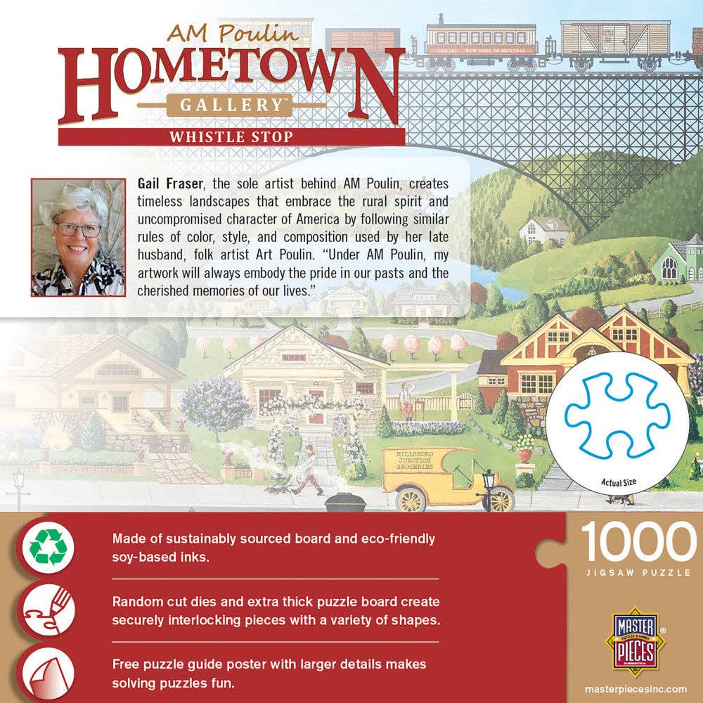 Hometown Gallery - Whistle Stop 1000 Piece Jigsaw Puzzle | Masterpieces Puzzles - Jigsaw Puzzles - The Puzzle Center