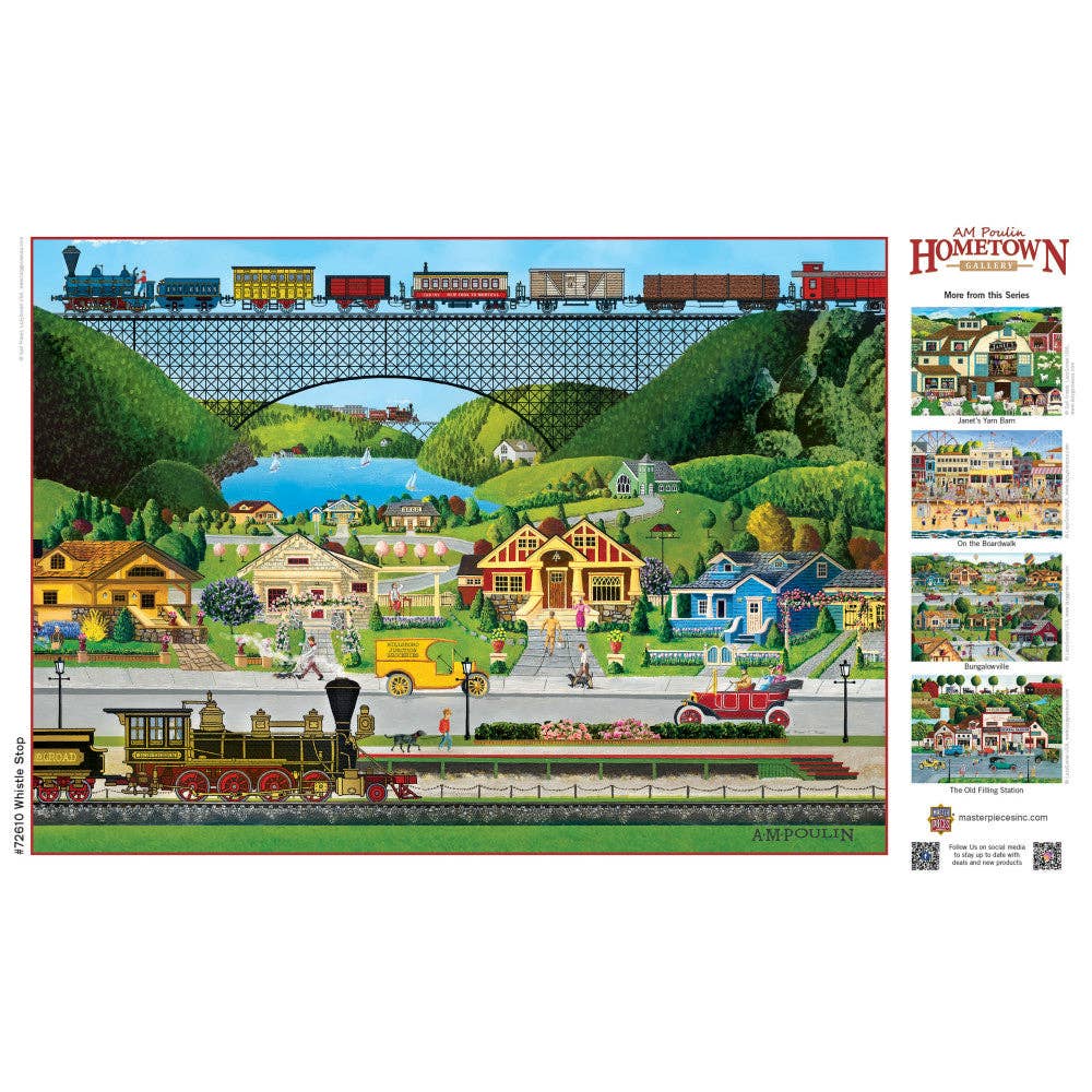 Hometown Gallery - Whistle Stop 1000 Piece Jigsaw Puzzle | Masterpieces Puzzles - Jigsaw Puzzles - The Puzzle Center