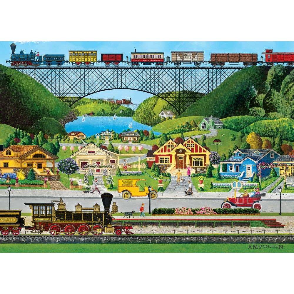 Hometown Gallery - Whistle Stop 1000 Piece Jigsaw Puzzle | Masterpieces Puzzles - Jigsaw Puzzles - The Puzzle Center