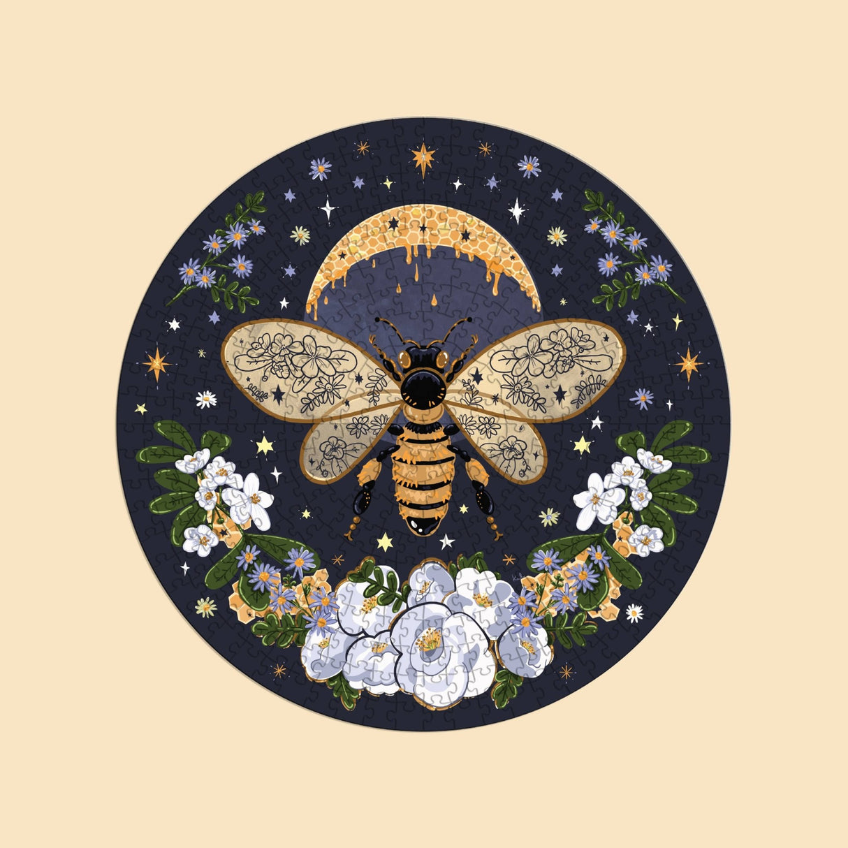 Honey Moon 400 Piece Round Jigsaw Puzzle | Crescent Puzzles - Jigsaw Puzzle - The Puzzle Center