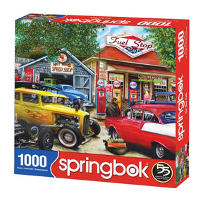 Hot Rod Cafe 1000 Piece Jigsaw Puzzle by Springbok Puzzles - Springbok Puzzles - Jigsaw Puzzles - The Puzzle Center