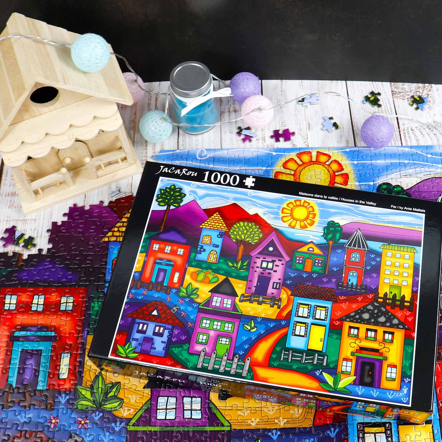PUZZLE LOGO KNIT (TGA-MN06) color： BEIGE Ceaco | Thomas Kinkade Puzzles – Ceaco.com