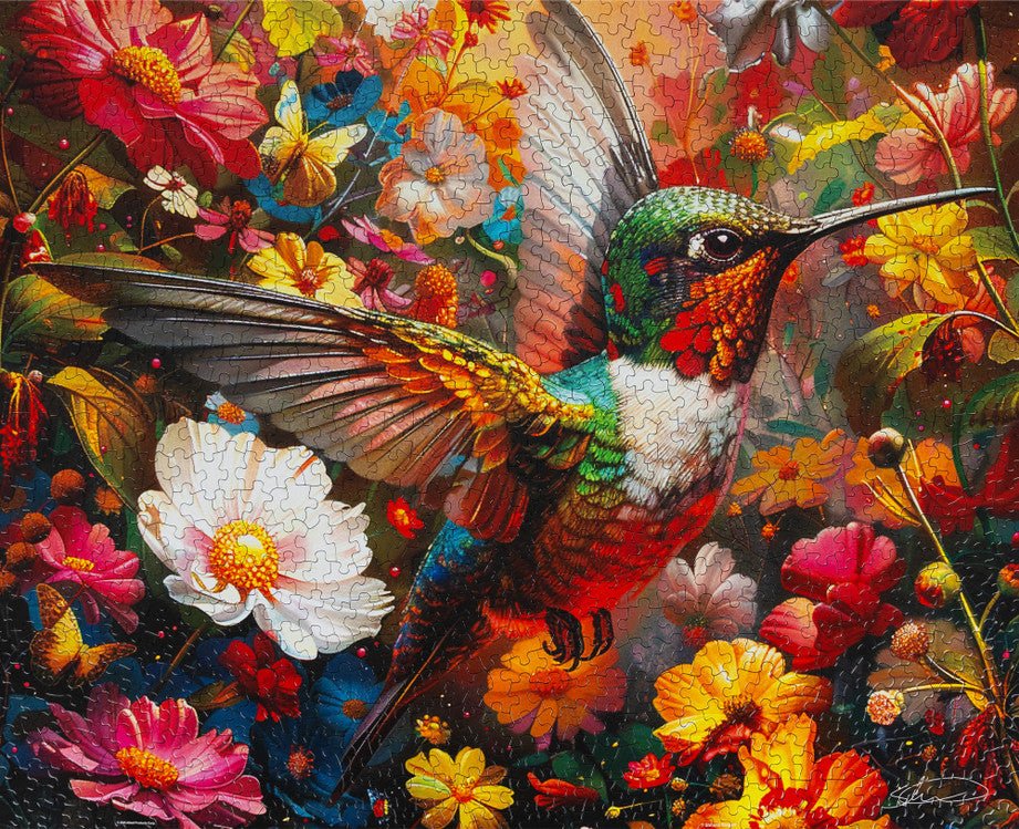 Hummingbird Dream 1000 Piece Jigsaw Puzzle by Springbok Puzzles - Springbok Puzzles - Jigsaw Puzzles - The Puzzle Center