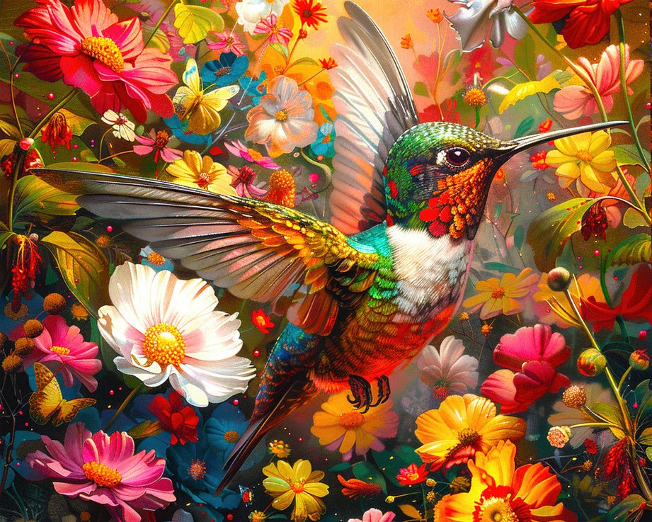 Hummingbird Dream 1000 Piece Jigsaw Puzzle by Springbok Puzzles - Springbok Puzzles - Jigsaw Puzzles - The Puzzle Center