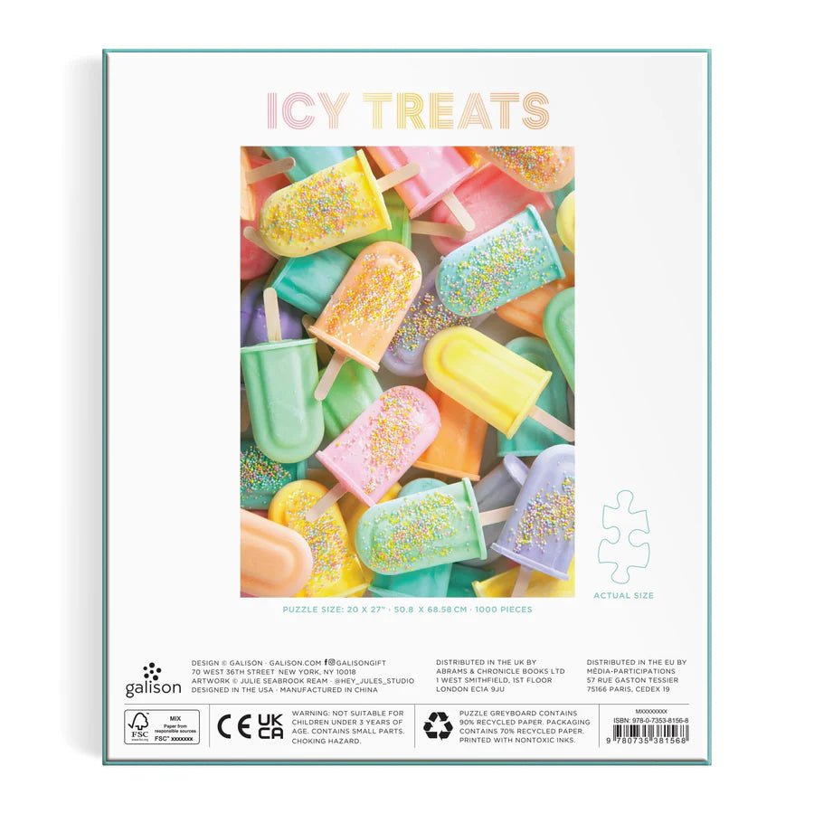 Icy Treats 1000 Piece Jigsaw Puzzle by Galison - Galison - Jigsaw Puzzles - The Puzzle Center