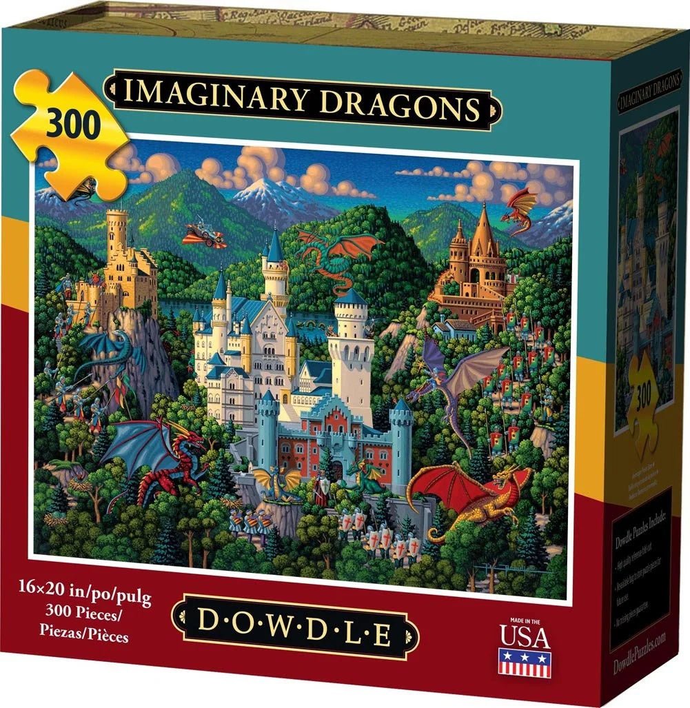 Imaginary Dragons 300 Piece Jigsaw Puzzle by Dowdle - Dowdle - Jigsaw Puzzles - The Puzzle Center